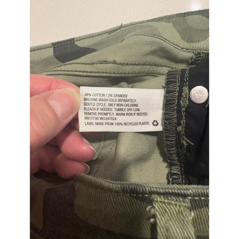 Nili Lotan x Target Camo Print High Rise Pants Green Camouflage Size 14 - Picture 4 of 9